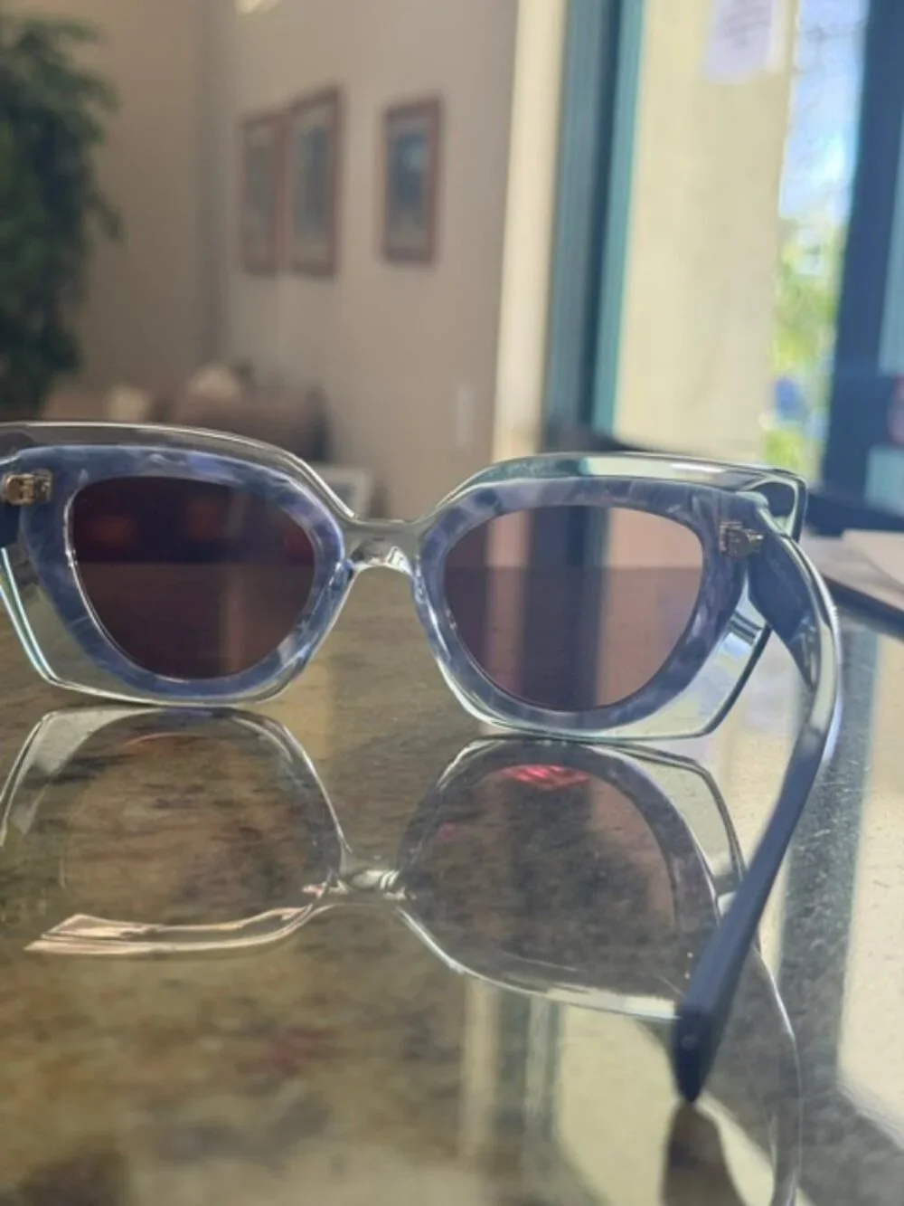 Face à Face Halos 1 Sunglasses Blue Crystal, 47-22-145 NWT/Case - Free Shipping!